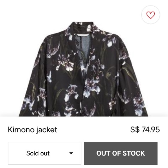 H&M orchidea satin kimono - Picture 5 of 5